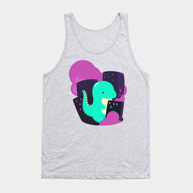 Cute Monster Tank Top by WakuWaku